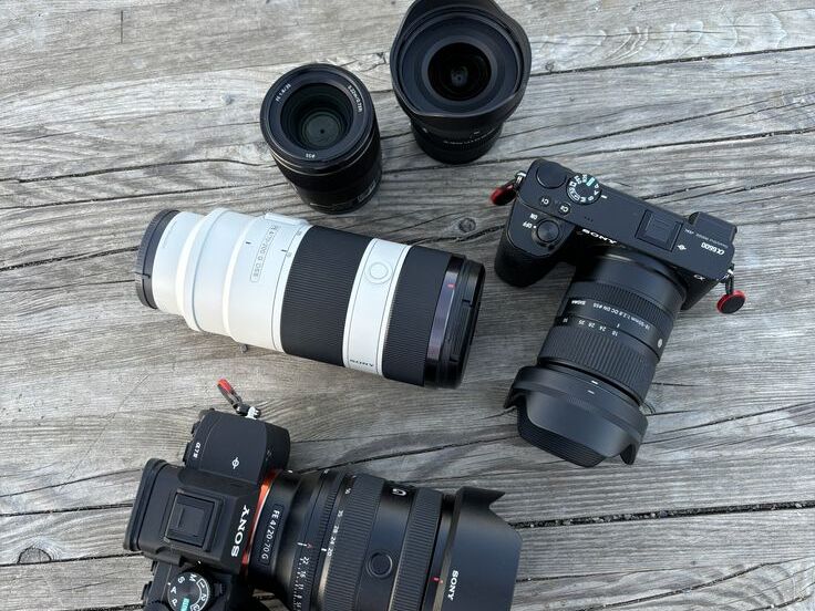 Image of different camera lenses